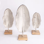 Metal Banana Leaf Statue Figure Decorative Living Room Decor